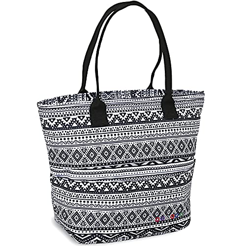 Image of J World Lola Lunch Tote Bag. Cute Insulated Lunch-Box for Women & Teen Girls, Tribal