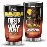 99TIMORO Fathers Day Gift for Movie Lovers - Gifts for Dad - The Dadalorian This Is The Way Tumbler