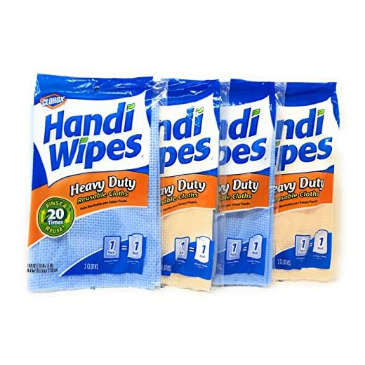 Handi Wipes Heavy Duty Reusable Cloths, Color May Vary - 3 ct - 4 pk