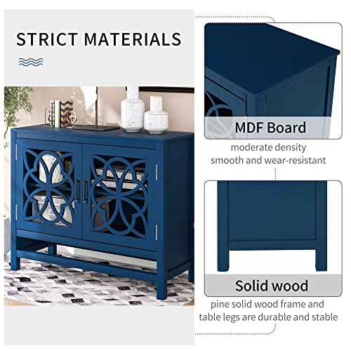 P Purlove Accent Storage Cabinet With Adjustable Shelf, French Style Wood Sideboard And Buffet Cabinet Table With Storage For/Kitchen/Dining Room/Living Room/Entryway #TOP3