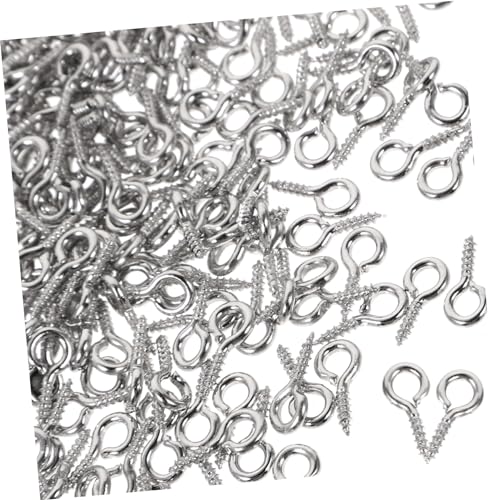 Housoutil Mini Screw Eye Pins 500 Pcs Ideal for Jewelry Making Charms Head Pins Accessories
