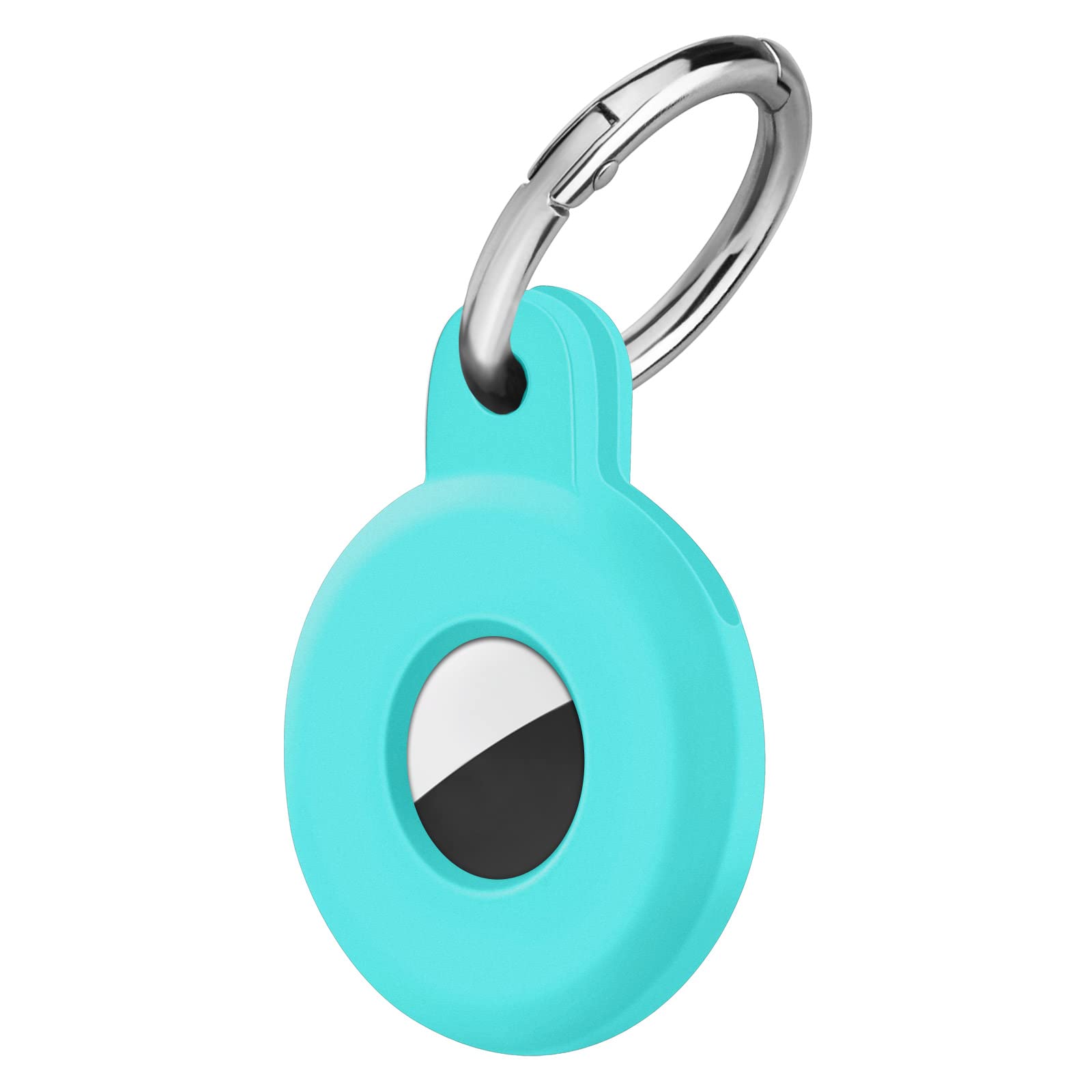 Ainiv Protective Case for AirTag, 1PC Thick Silicone Keyring Case Compatible with Apple Airtag, Durable Protective Holder Cover with Anti-Lost Key Ring, Pet Collar Locator Tracker Cover — view 12