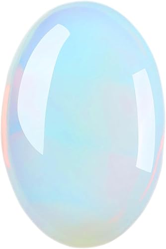 Piedra de palma de ópalo, piedra de preocupación de cristal para alivio de ansiedad y estrés, piedra de palma de cristal curativo para el equilibrio