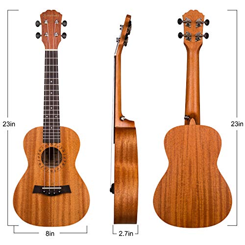Joymusic UK-23S 23 Inch Concert Mahogany Ukulele Kit,Natural,Matt  thumb #1