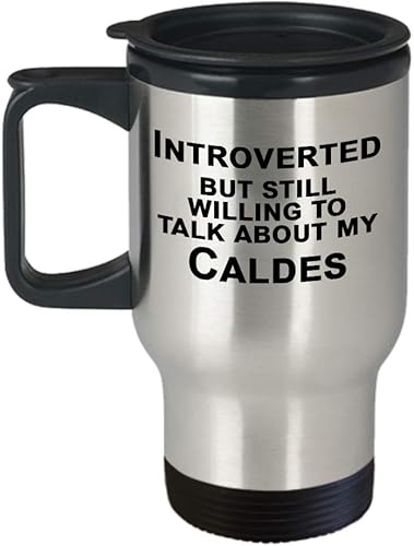 Caldes Rabbit Travel Mug, Gift for Rabbit Lover, Introvert Gifts - Introverted But Willing to Talk Rabbits