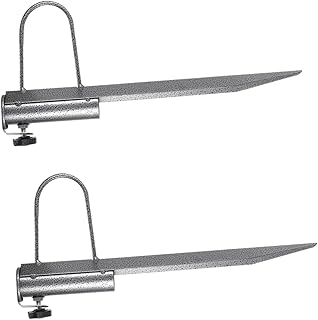 Yardenfun 2 Pçs Guarda-Sol Plugue Suportes De Metal Retentor Suporte De Mastro De Bandeira Base Suporte De Base De Guarda-Chuva Pátio Guarda-Chuva Bandeira Âncora Suporte Guarda-Chuva
