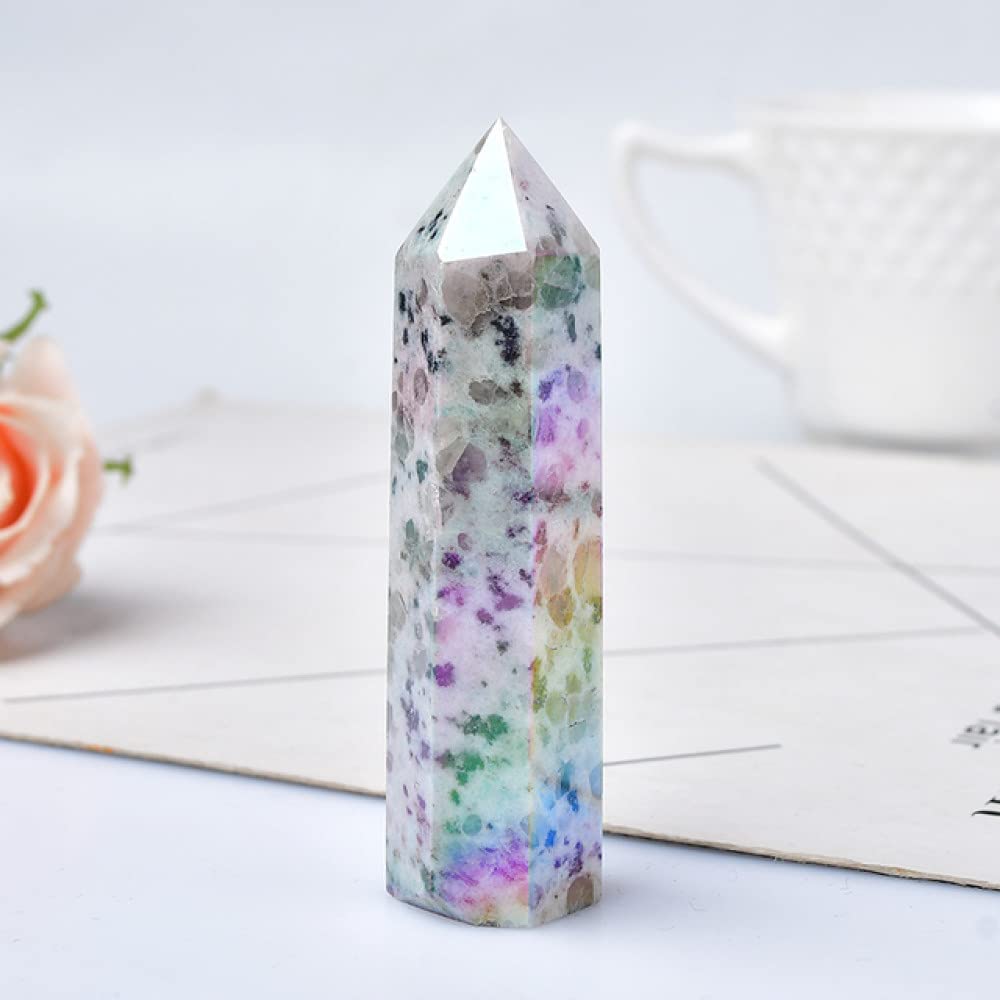 Tour Aura Kiwi Jasper contre le stress, quartz naturel poli pour calmer l'esprit