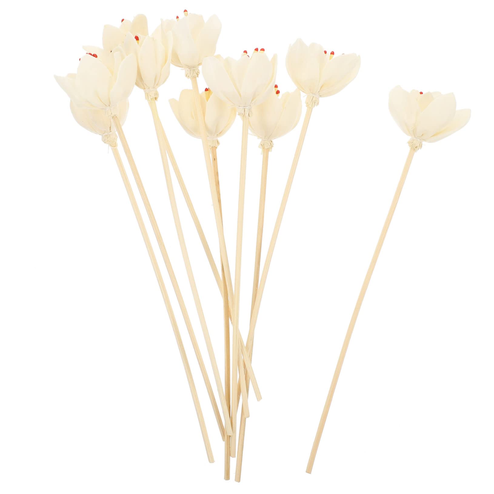 COHEALI 4 Sets Diffusor-nachfüllstäbchen Diffusor- Für Büro Heimdekoration Künstliche Blumenstäbe 10 Stück X 4