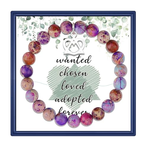 Fullrainbow Adoption Symbol Charm Bracelet - Adoption Day Gifts, Party Decorations, Thank You Gift