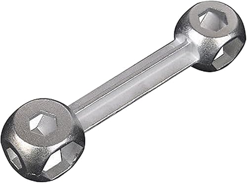 Miniatura 7 de Llave 10 en 1 Herramienta de reparación de bicicletas portátiles con forma de hueso de perro, llave dinamométrica, agujeros hexagonales, llave de