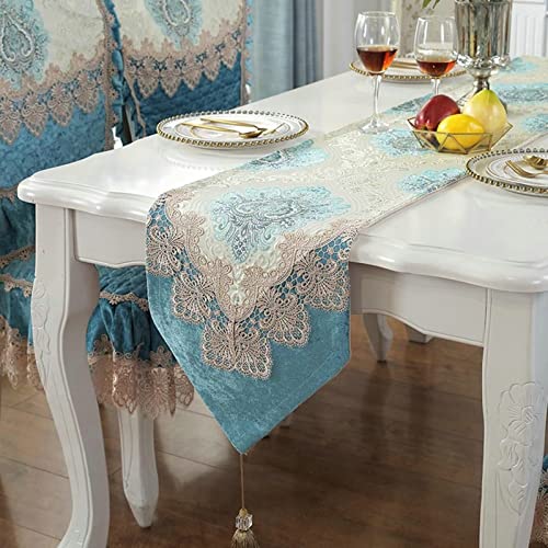Chemin de table de Noël brodé en dentelle de qualité supérieure - 5
