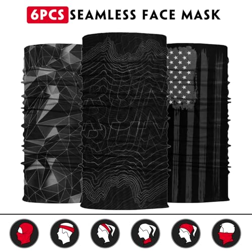 Image of Neck Gaiter for Men Women Headwear Bandana Head Wrap Face Scarf Mask Cover Warmer Balaclava-Seamless & Versatile