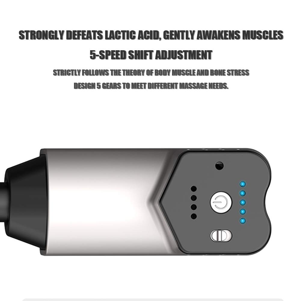 Massaggiatore muscolare palmare per massaggiatori muscolari a pistola profonda per alleviare il dolore, motore brushless silenzioso portatile super trapano sportivo, sollievo completo pe
