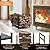 PHI VILLA 17 Inch Small Indoor/Outdoor Firewood Racks Bin Steel Log Carrier for Firewood Holder Wood Stove Accessories(Black)