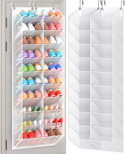 UVIAHOMI 30 Pairs Over the Door Shoe Organizer, Breathable...