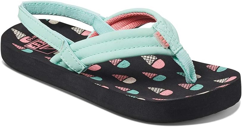 REEF Girls Toddler/Little Kid Ahi Beach Flip Flop, Soft Cushion Footbed, Water Friendly