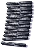 Dixon 36512 Industrial Lumber Crayon - Soft Graphite Black - 12 per Package