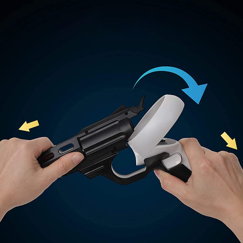 Oculus Quest 2 VR Game Gun accessoire manette de jeu de tir FPS noir DSA2125 - 4
