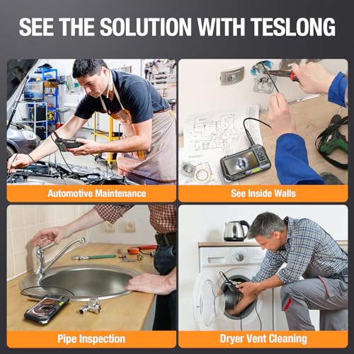 Teslong Cable de Repuesto para Endoscopio con Luz, Cámara de Inspección de Triple Lente 7.9mm/0.3 pulgadas Resistente al Agua Compatible con NTS500, NTS300 (3.3FT) miniatura 6