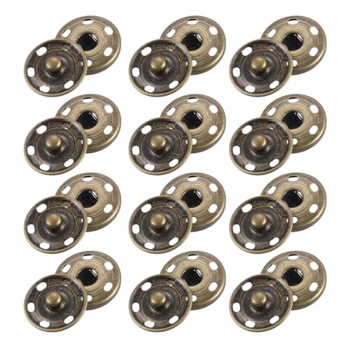 Boutons pression en métal 21 mm mercerie uxcell bronze pour loisirs créatifs et couture diy