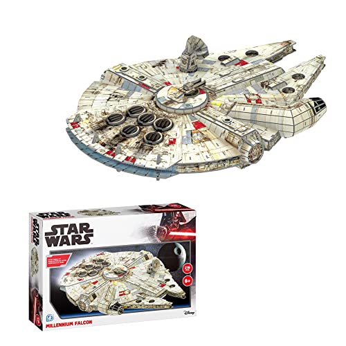 Faucon Millenium 3D Kit modélisme sans colle puzzle Star Wars gris
