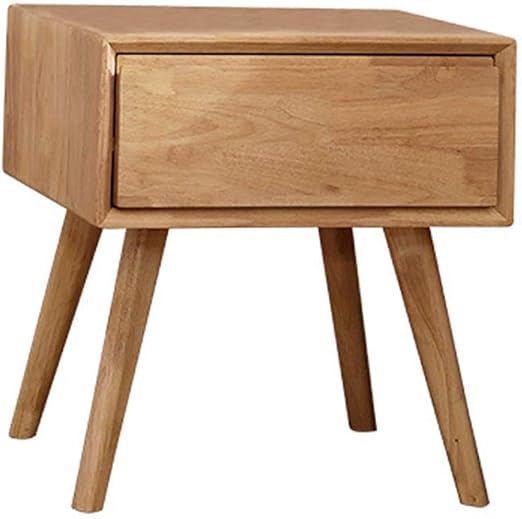 Amazon Co Jp ベッドサイドテーブルベッドルーム家具 引き出し1段付き ベッドサイドテーブル木製キャビネットシックナイトテーブル収納ユニット ホーム キッチン