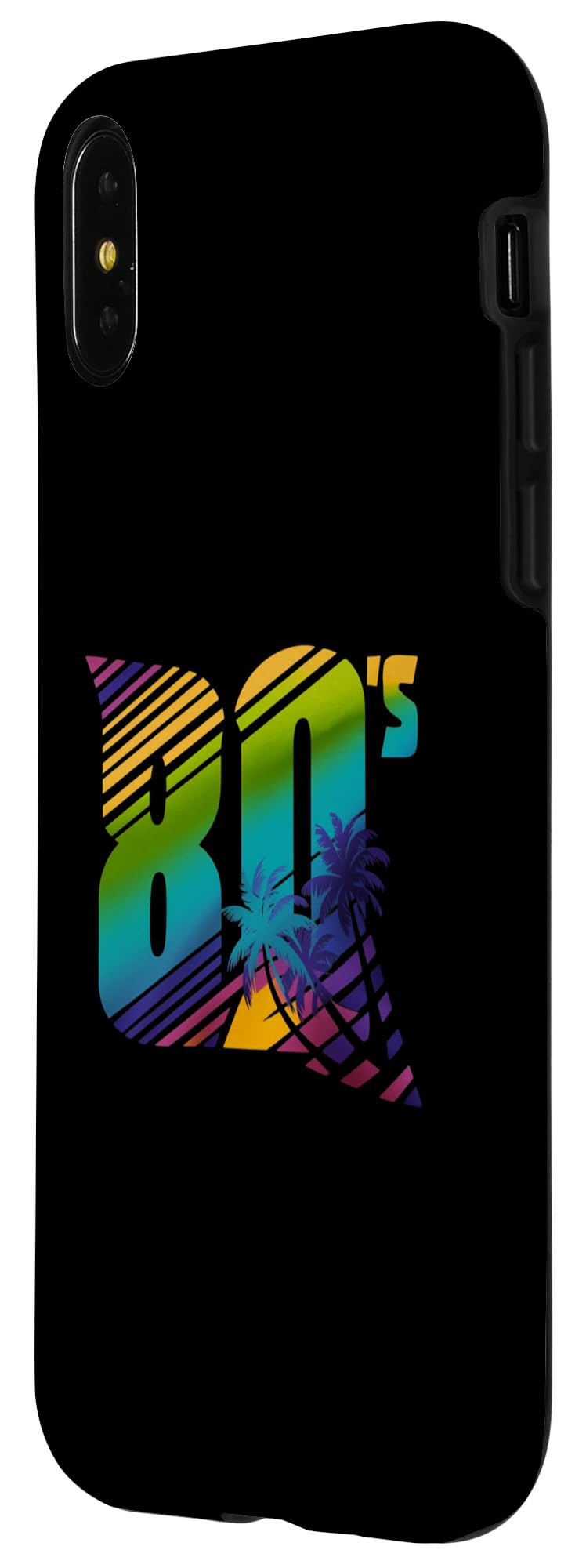iPhone X/XS Retro Vintage 80's Music Shirt I Love 80s Music 80s Bands Case - Image 2