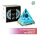 Orgone Pyramid - Orgone Generator Crystal for Positive Energy - Black Obsidian Crystal Sphere Turquoise Stones Orgonite Pyramid - Orgonite Crystal Energy to Attract Good Luck Wisdom