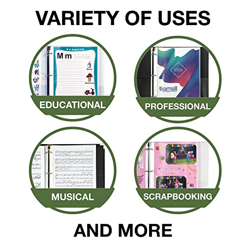 Samsill Sheet Protectors, 8.5 X 11 Inch Page Protectors For 3 Ring Binder, Heavy Duty, Non-Glare Protector, Letter Size, Top Loading, Acid Free, 200 Pack #TOP4