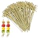Cosweet 500 Pcs Bamboo Knot Cocktail Skewers Picks, 5 Inches, Great for Hors' D'oeuvre, Appetizers, Cocktail Party or Barbeque Snacks, Club Sandwiches