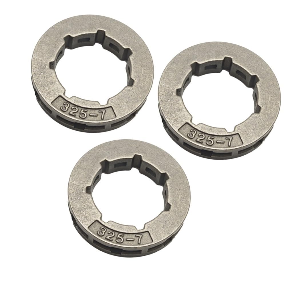 3 pignons de jante .325" 7 dents à 7 cannelures pour tronçonneuse 55 254 346XP 350