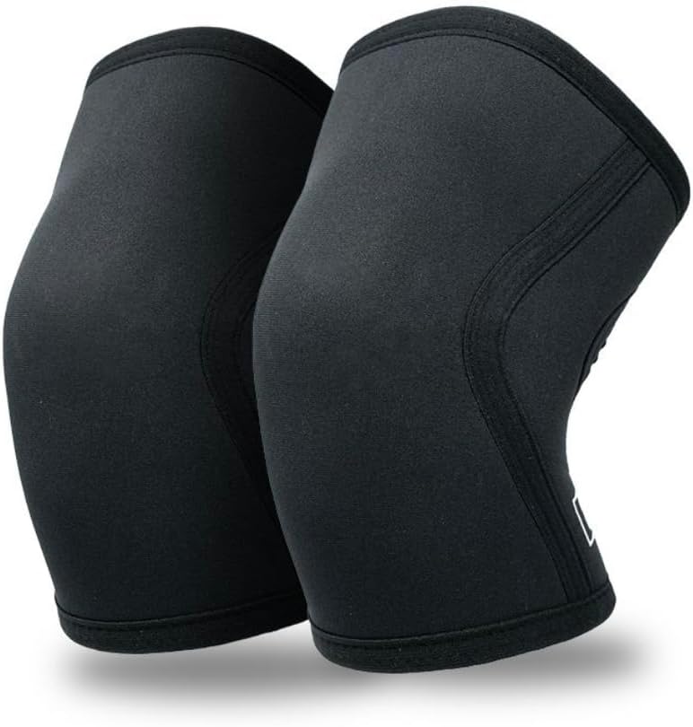 2POOD Performance Knee Sleeve (Sold AS Pair of 2) for Fitness, Cross Training, Squatting, Weightlifting, Wrestling, Compression and More. (Black, Medium)