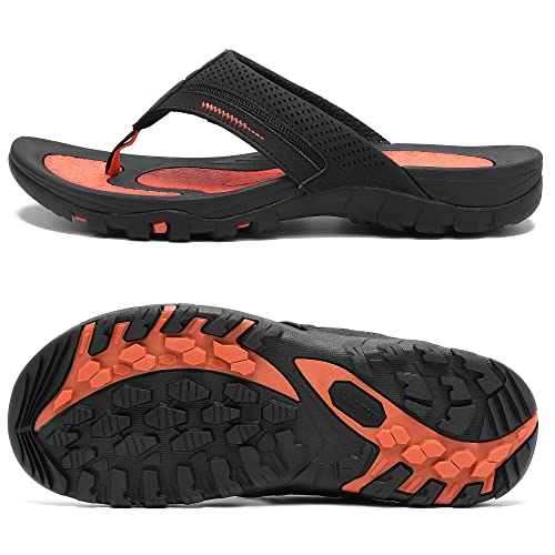 Image of Men's Flip-Flops, Thongs Sandals Durable Comfort Slippers for Beach