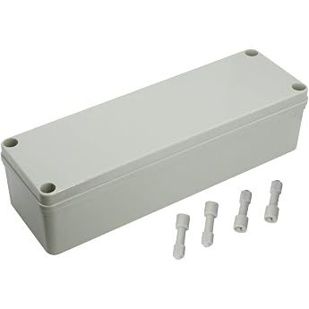 IP67 Waterproof Junction Box for DIY Enclosures with Waterproof Housing Grey 250mm x 80mm x 70mm
