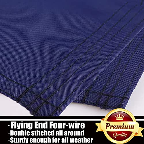 Us Navy Emblem Flags 3X5 Outdoor Double Sided 3 Ply-United States Naval Military Flag Vivid Color Clear Pattern Reinforcement Sewing Durable Polyester With 2 Brass Grommets #TOP4