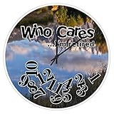 UFunhome 15-Inch Who Cares I'm Retired Living Room Wall Clock Modern Wyoming Landscape Office Clock Funny Battery Operated Silent Non Ticking Wooden Hanging Clock Retirement Gifts for Teachers