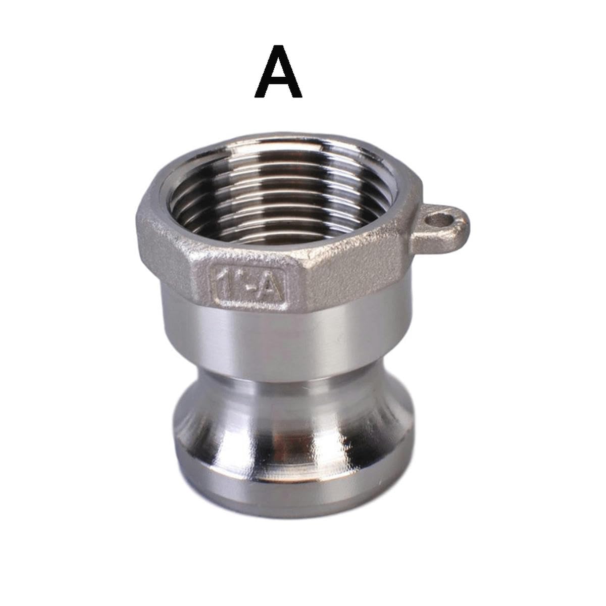 304 316 Edelstahl 1/2 Zoll 3/4 Zoll 1 Zoll 2 Zoll - 4 Zoll Weiblich Männlich Camlock-Anschlussadapter Widerhaken Schnellkupplung für Schlauchpumpe-Typ C-316 Edelstahl-1-1/4 Zoll
