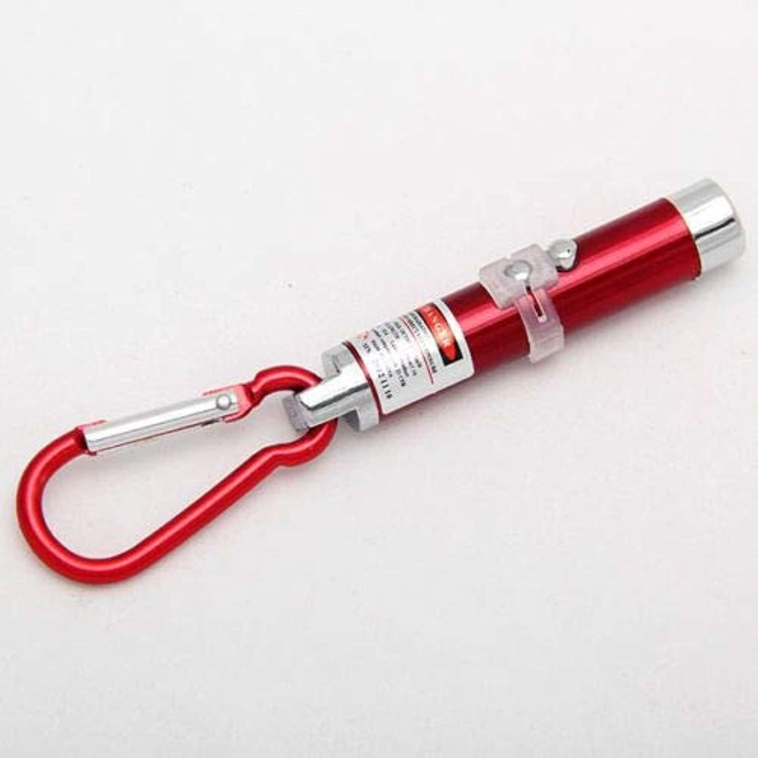 Vanz 2in1 LED Laser Pen Pointer Flashlight Torch Beam Light Keychain (5mm)