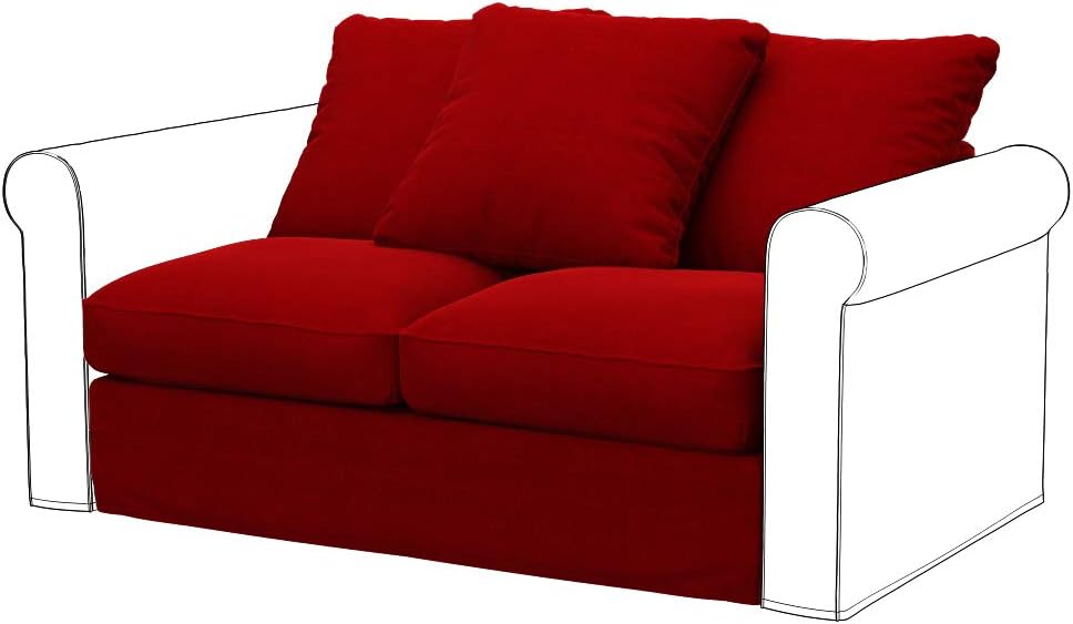 Soferia Replacement Compatible Cover for Gronlid 2-Seat Section, Fabric Elegance Red
