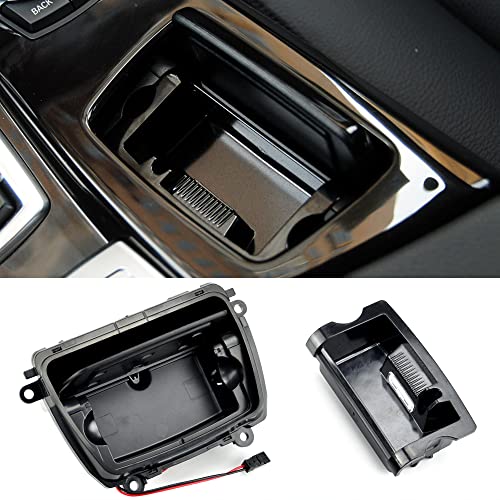 MKptopia Accesorios Para Consola Central De Coche Caja De Cenicero + Forro De Cenicero Compatible con 5 Series F10 F11 F18