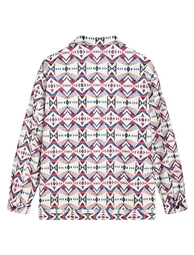 Image of ZAFUL Unisex Plaid Flannel Shirt Jacket Button Down Long Sleeve Pocket Coat Outwear | Mens Fall Clothes Lightweight Long Sleeve Button Down Flap Pocket Jacket Tops for Fall&Winter 2026