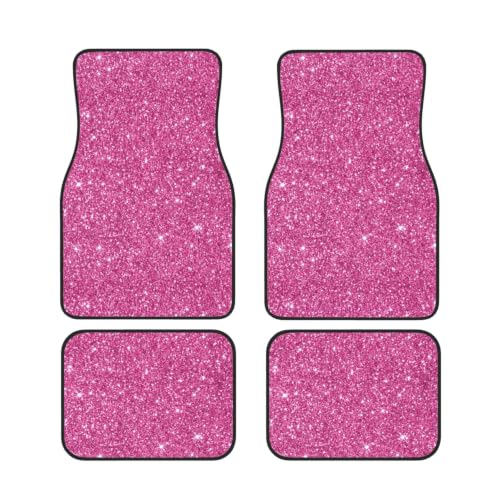 Alfombrillas para coche purpurina rosa perfectas para proteger el interior diario
