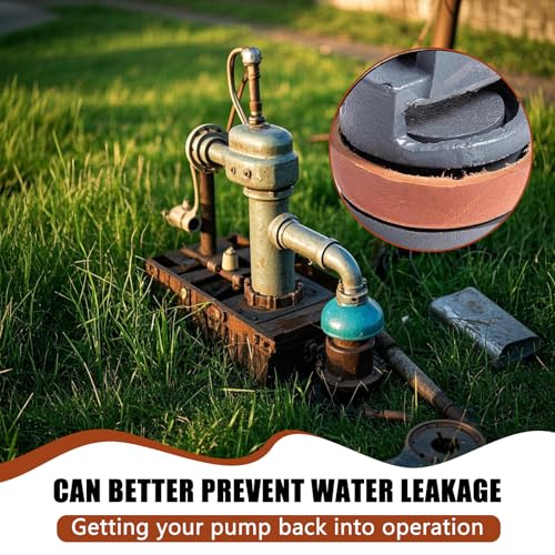 Ledermanschetten Schwengelpumpe,2 Stk Ersatzkolben für Schwengelpumpen,Dichtungsset für Handpumpe Typ 75,Kreiselpumpen-Dichtungssatz,Ersatzteil Dichtung Pumpe,Kolbenmanschetten für Garten Wasserpumpen