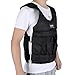 110LB Black Adjustable Weight Training Workout Camouflage Weighted Vest Exercise Fitness (50kg Weight not included)