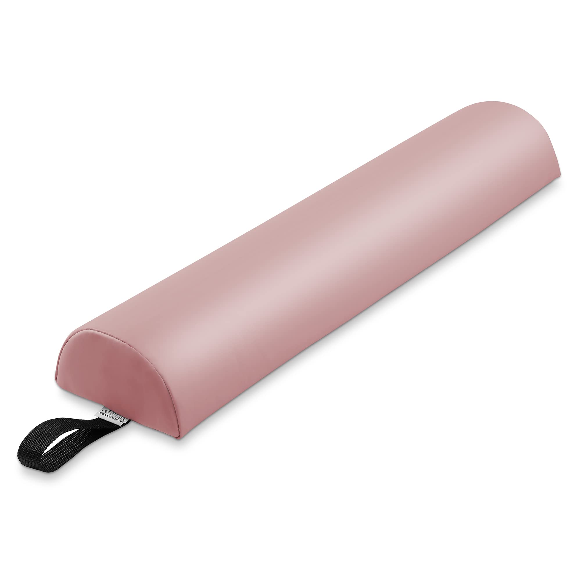 Saloniture Half Round Massage Table Bolster Pillow Pad - 26 x 6 x 3 Inch - Pink