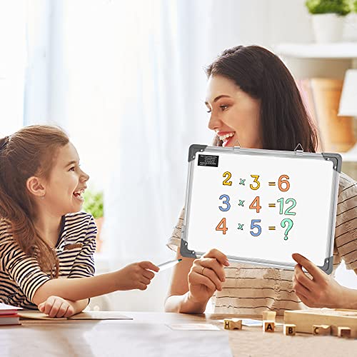 Dry Erase Calendar Board Cork Board Combo For Wall, 16" X 13" Magnetic Double-Sided Monthly Calendar White Board With Cork Board, Portable Planner Memo Board For Home, School, Office, Kitchen (White) #TOP5
