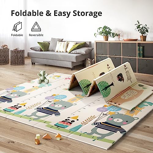Uanlauo PM-FOLD15-1 Foldable Baby Play Mat, Extra Large Waterproof Activity Playmats For Babies,Toddlers thumb #5