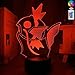 Festival 3D Illusion Lampe LED Veilleuse Pokemon Go Magikarp Enfants pour Enfants Chambre Décoratif Événement Prix Cool Amis Cadeau d'anniversaire