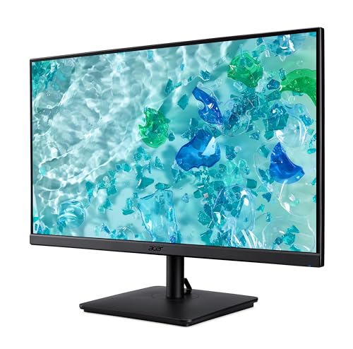 Image of Acer 27 inch FHD IPS Monitor with 4ms Response Time | Anti Glare, VESA Mount (100mm), VGA, HDMI, Black Color 2 Pack with DKZ Hub & ErgoFlexy Dual Monitor Mount