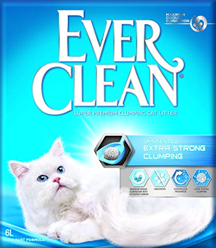 Ever Clean Extra Fuerte agrupamiento Unscented Cat Litter, 6 L